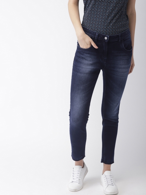 

Mast & Harbour Women Blue Skinny Fit Mid-Rise Clean Look Stretchable Jeans