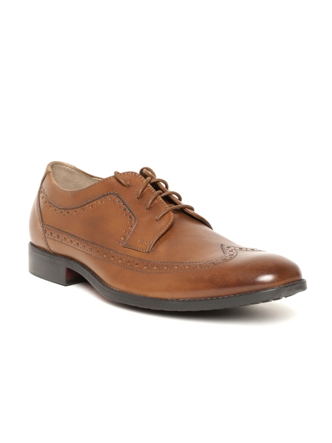 

Clarks Men Brown Leather Formal Brogues