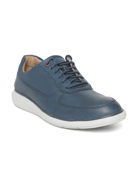 

Clarks Men Teal Blue Leather Sneakers