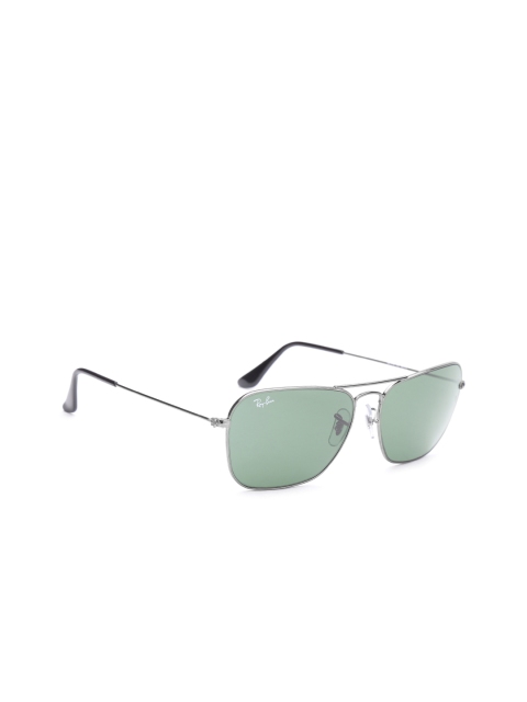 

Ray-Ban Men Rectangle Sunglasses 0RB3136I00458, Green