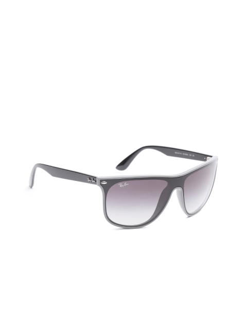 

Ray-Ban Unisex Rectangle Sunglasses 0RB4447N64158G, Grey