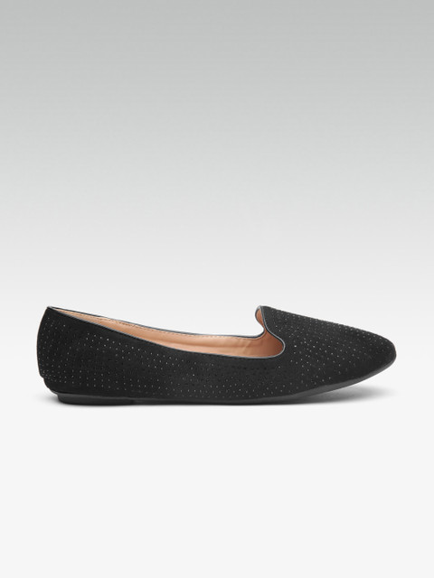 

Carlton London Women Black Embellished Ballerinas