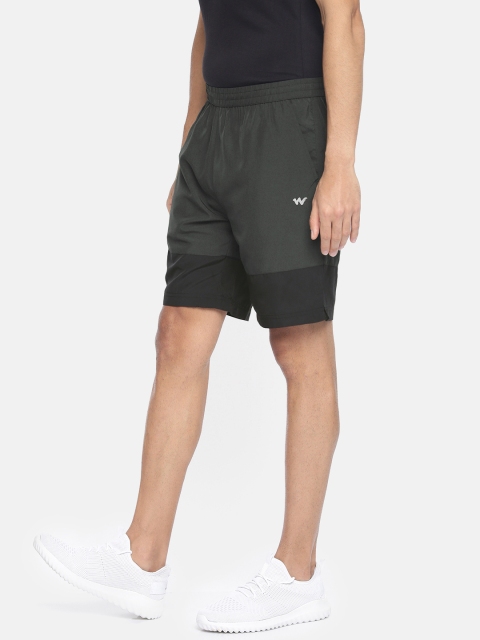 

Wildcraft Men Charcoal Grey Solid Running Shorts 5