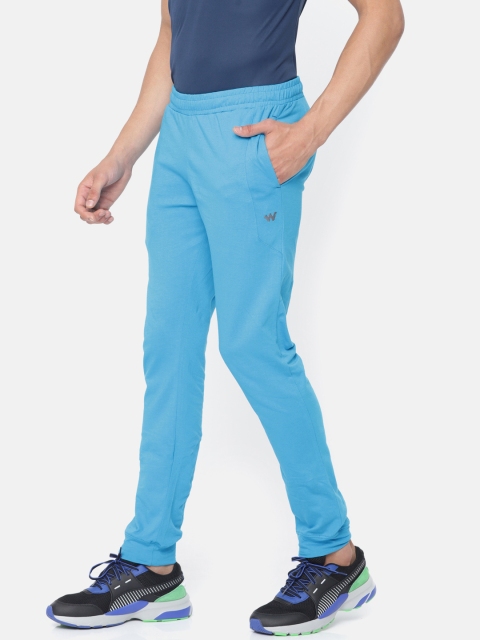 

Wildcraft Men Blue Solid Regular Straight Fit Joggers