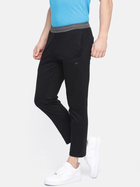 

Wildcraft Men Black Solid Knitted Track Pants knit 4