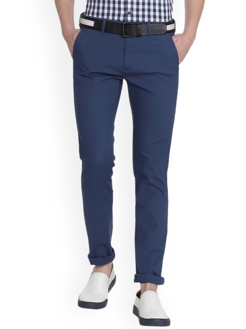 

Van Heusen Sport Men Blue Slim Fit Solid Regular Trousers