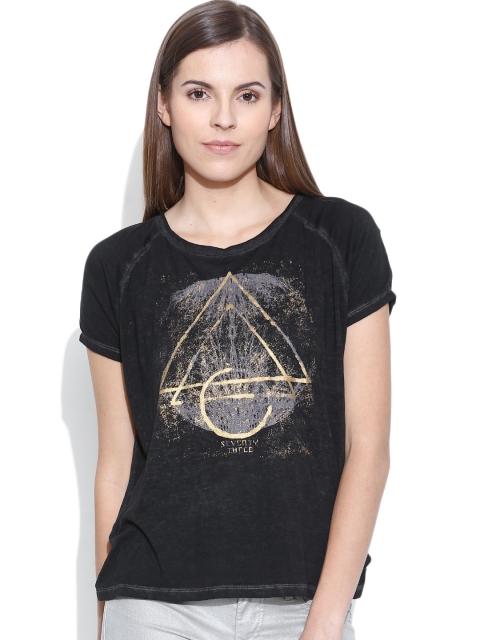 

Pepe Jeans Black Printed T-shirt