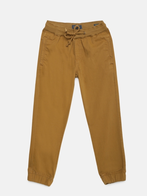 

Indian Terrain Boys Brown Solid Joggers