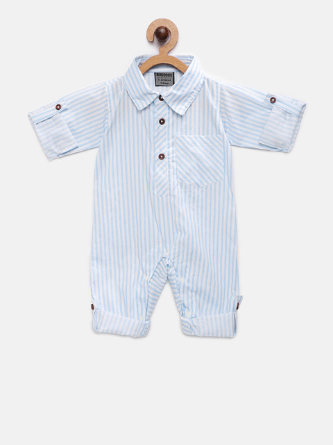

RIKIDOOS Kids Blue Striped Romper