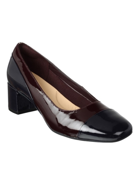 

Clarks Women Purple Solid Pumps
