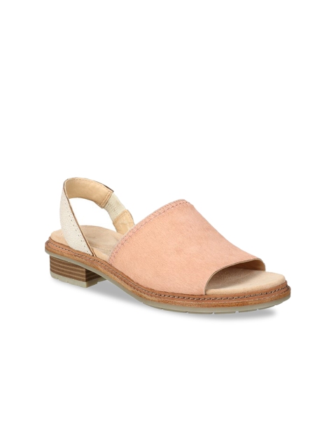 

Clarks Women Peach-Coloured Solid Heels