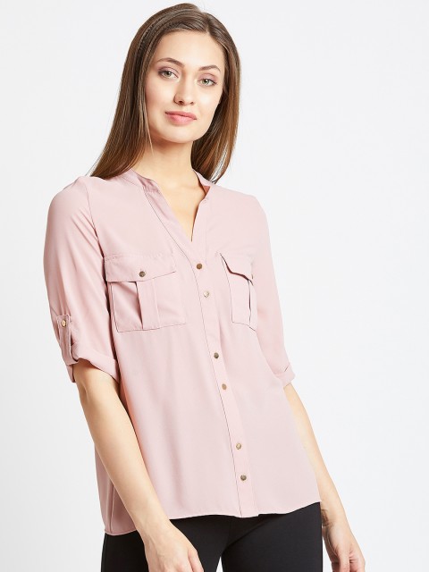 

COVER STORY Women Pink Solid Top
