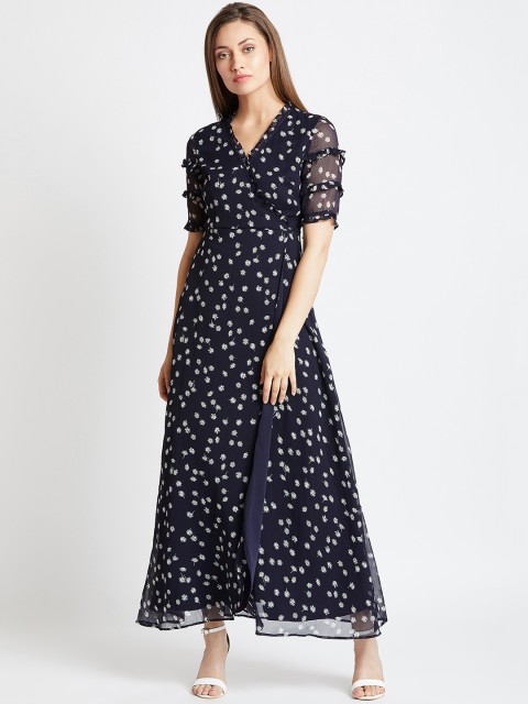 

COVER STORY Women Navy Blue Printed Maxi Dress