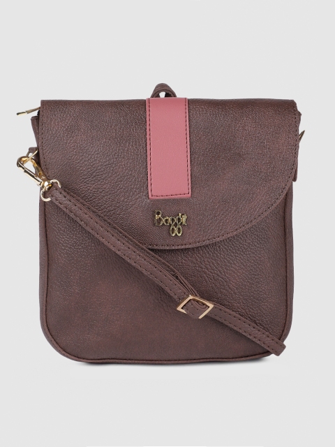 

Baggit Brown Solid Sling Bag