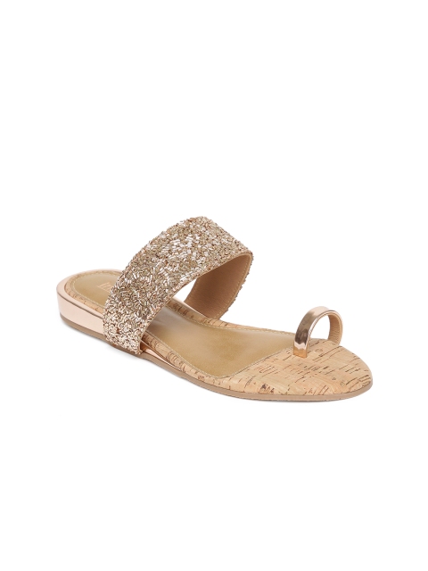 

Inc 5 Women Rose Gold Embellished One Toe Flats