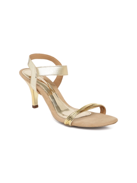 

Inc 5 Women Gold-Toned Solid Sandals