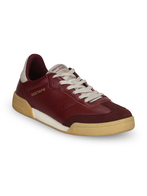 

Red Tape Men Maroon Solid Sneakers