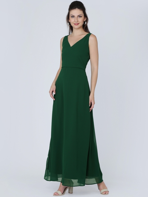 

Eavan Women Green Solid Maxi Dress