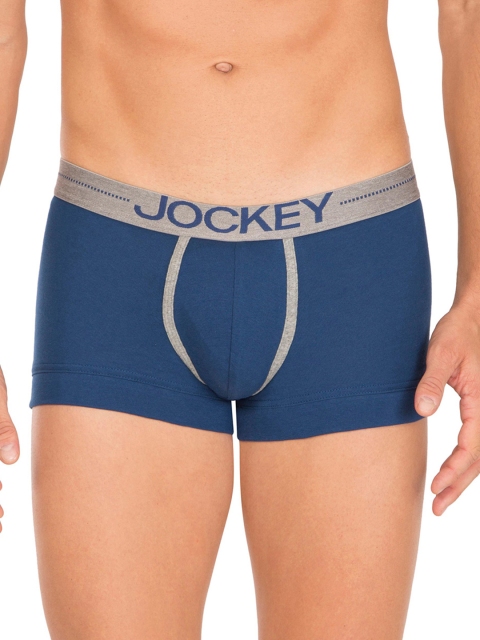 

Jockey Men Teal Blue Solid Modern Trunks 8015-0105