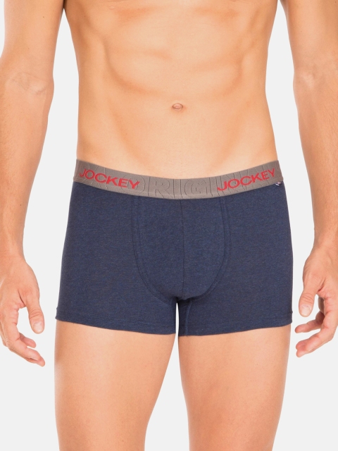 

Jockey Men Navy Blue Solid Trunks US60-0105