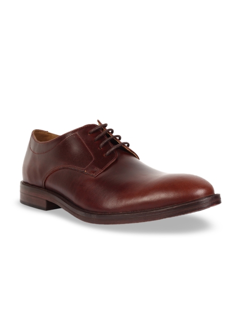 

Clarks Men Brown Leather Derbys