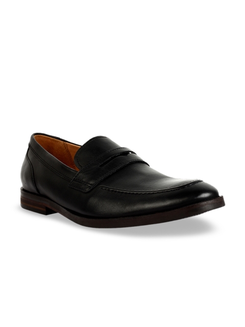 

Clarks Men Black Leather Formal Slip-On Shoes
