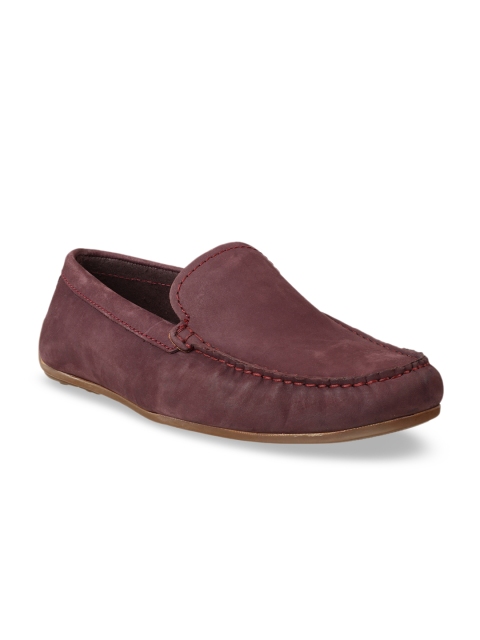 

Clarks Men Purple Leather Loafers