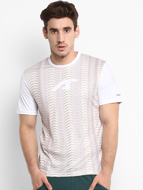 

Alcis Men White Printed Round Neck T-shirt