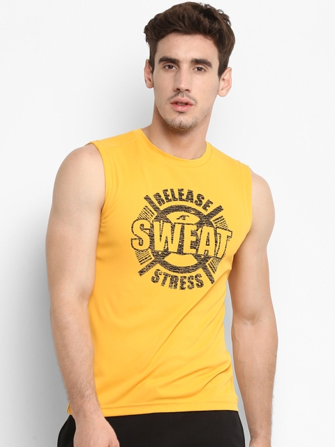 

Alcis Men Yellow Printed Round Neck T-shirt