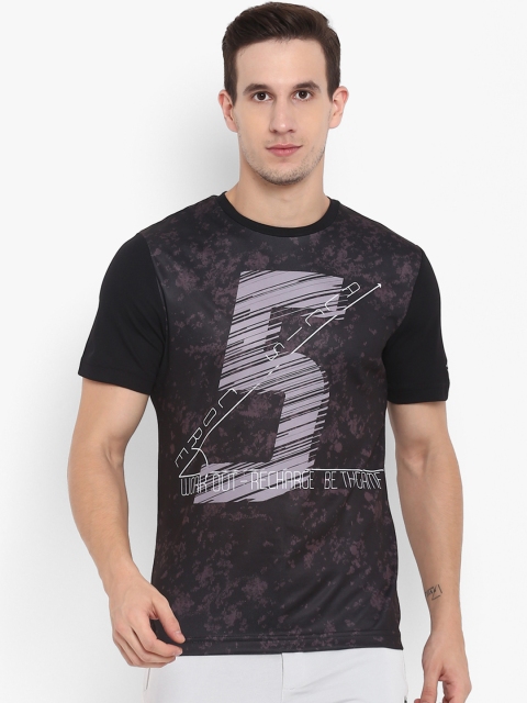 

Alcis Men Black Printed Round Neck T-shirt