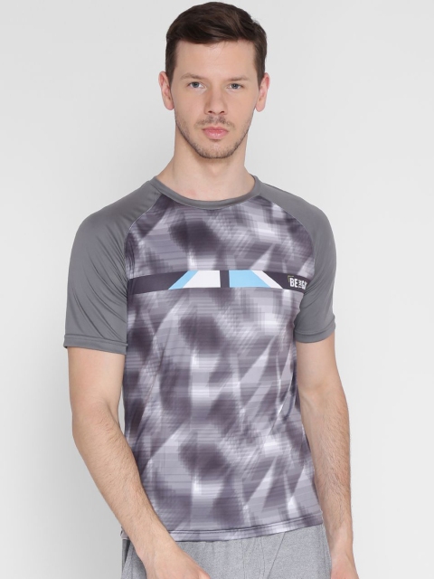 

Alcis Men Grey Printed Round Neck T-shirt