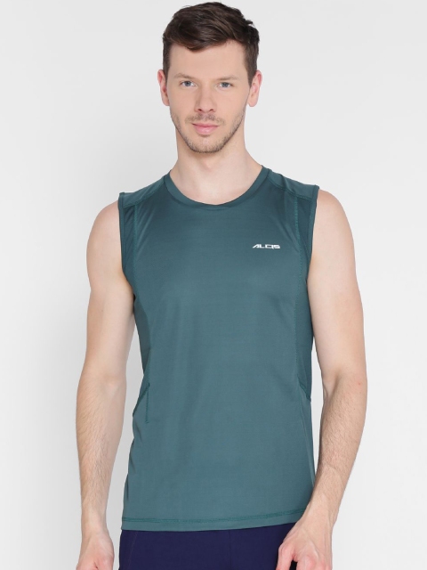 

Alcis Men Green Solid Round Neck T-shirt