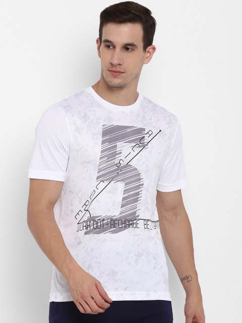 

Alcis Men White Printed Round Neck T-shirt