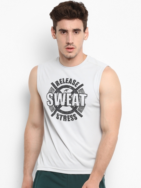 

Alcis Men Grey Printed Round Neck T-shirt