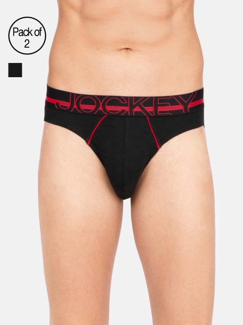 

Jockey Men Pack of 2 Black Briefs US17-0205