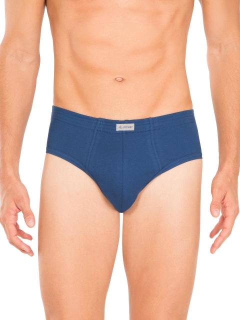 

Jockey Men Blue Solid Contour Briefs 1009-0105