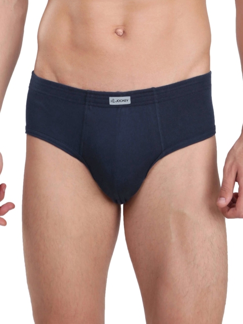

Jockey Men Pack of 2 Navy Blue Solid Contour Briefs 1009-0205