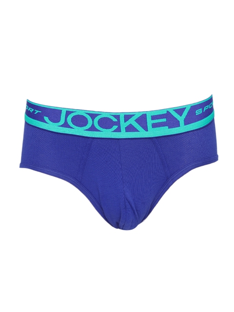 

Jockey Men Blue Solid Briefs SP05-0105