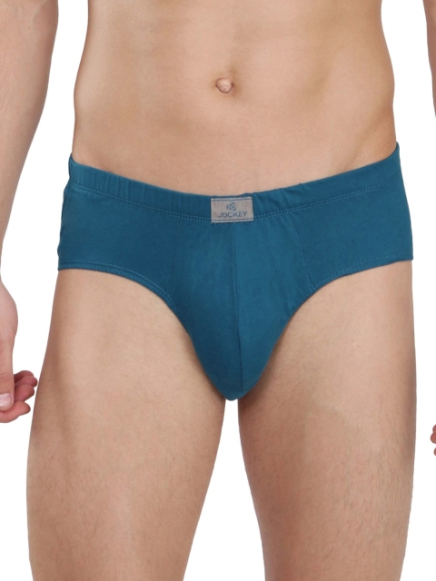

Jockey Men Pack of 2 Blue Solid Briefs 8035-0205-BLUSP