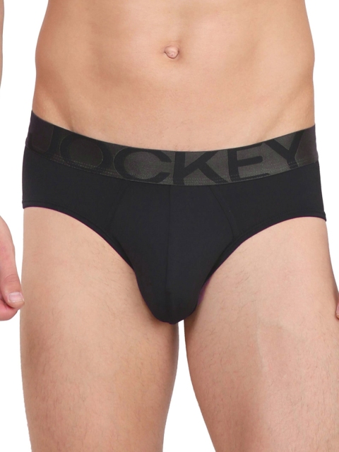 

Jockey Men Black Solid Briefs IC27-0105