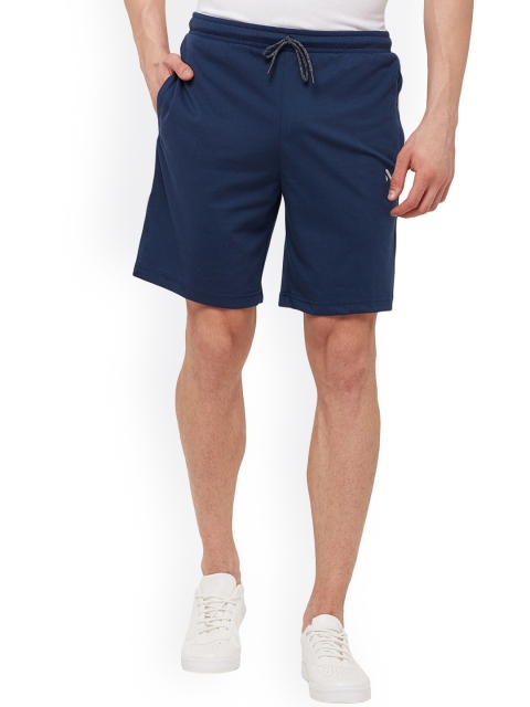 

VINENZIA Men Blue Solid Regular Fit Sports Shorts