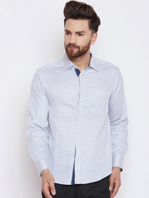 

even Men White Printed Regular Fit Casual Shirt