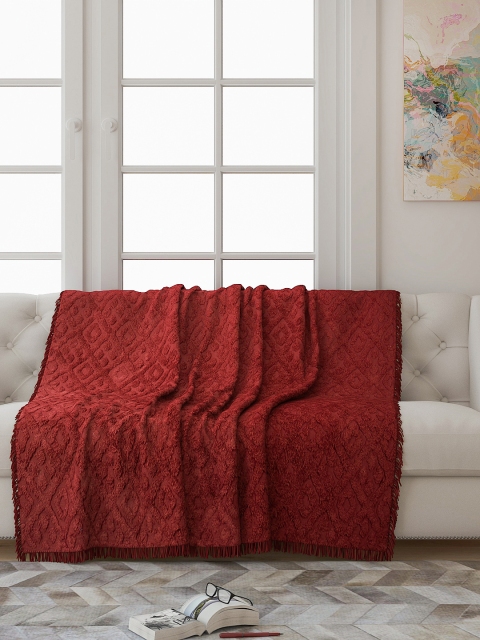 

Saral Home Maroon Geometric 3 Seater Sofa Throw