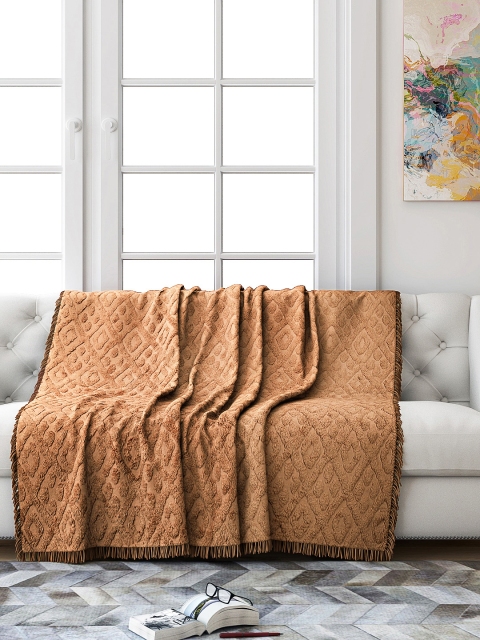 

Saral Home Beige Geometric 3 Seater Sofa Throw