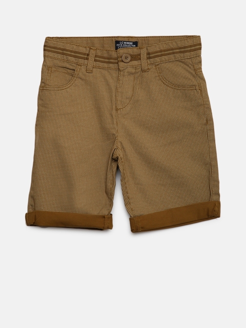 

LC Waikiki Boys Brown Self-Checked Regular Fit Shorts