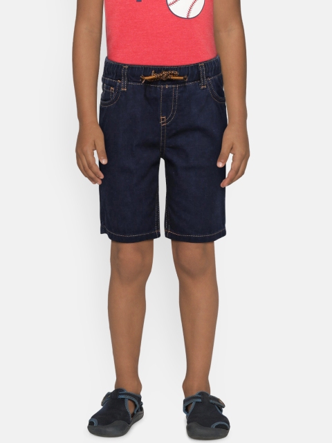 

LC Waikiki Boys Blue Solid Regular Fit Denim Shorts