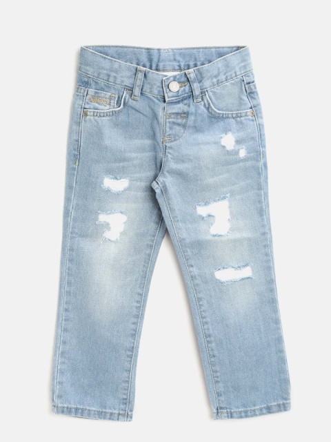 

LC Waikiki Boys Blue Regular Fit Mid-Rise Mildly Distressed Jeans