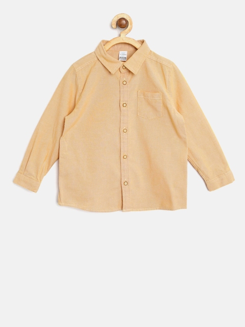 

LC Waikiki Boys Yellow Regular Fit Solid Casual Shirt