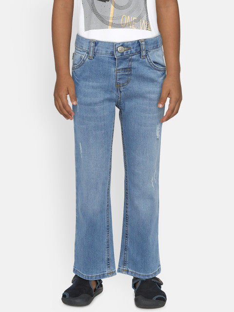 

LC Waikiki Boys Blue Regular Fit Mid-Rise Low Distress Jeans