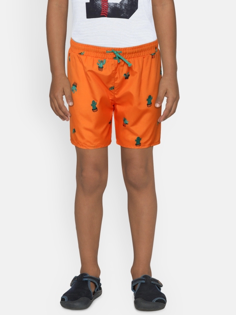 

LC Waikiki Boys Orange Printed Regular Fit Shorts